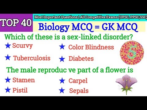 40 Biology General Knowledge Questions and Answers | General Science GK | Biology MCQs