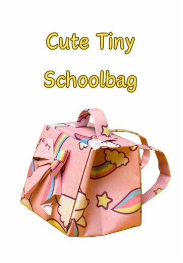 DIY Kawaii Mini Schoolbag Craft Tutorial