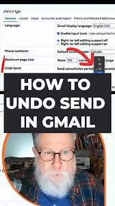 Ever sent an email and immediately regretted it? Learn to use Gmail's Undo Send feature to save yourself from email blunders! A must-watch for everyone. #EmailTips #GmailHacks #UndoSend #DottoTech #BusinessAfter50 | Dotto Tech | Facebook