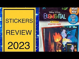 Disney Pixar Panini Elemental Stickers 2023 Collection