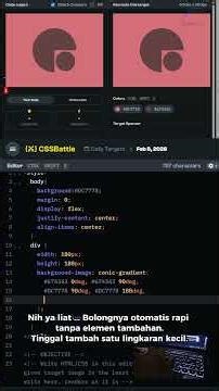 Day 39: Jangan Ditambal! Pake CSS Conic Gradient Buat Bikin Pie Chart #Shorts