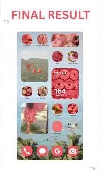 Coral Summer Phone Theme ☀️ #aesthetic #phone #fyp #viral #widgets #easy #tutorial #customization