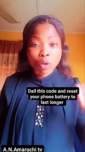 Dail this code on your phone to make your phone battery last longer | A.N.Amarachi TV