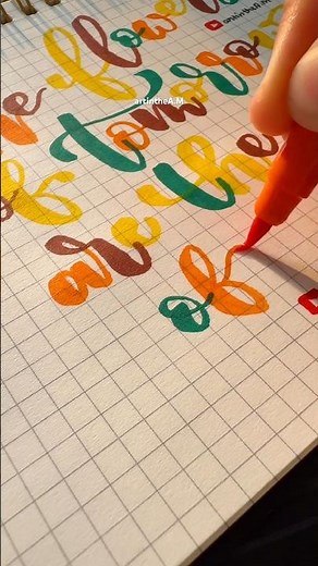 🟡 Orange Yellow 🟠#art #frontpage #frontpagedecoration #lettering #ytshorts #handlettering