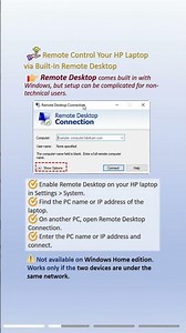 How to Remote Control an HP Laptop? #remote #control #laptop #pctips #hp