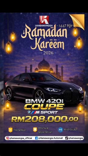 Hamawangsa on Instagram: "🌙 Assalamualaikum and Ramadan Kareem 2026 Drive into this blessed month with comfort, style & barakah. ✨ Special Ramadan Deals + SPECIAL OFFERS BRABUS G-CLASS B700 - NOW LIVE! 💰 Best price of the season 🔧 Free Service + PDI Check 📡 FREE RFID Sticker Limited units only Book now & drive before Raya 🚗✨ DM us today! #Ramadan2026 #RamadanDeals #Hamawangsa #LuxuryDrive #TTDI"