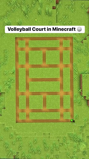 Volleyball Court 🏐 #minecraft #gaming #minecraftbuilds #viral | GEVids