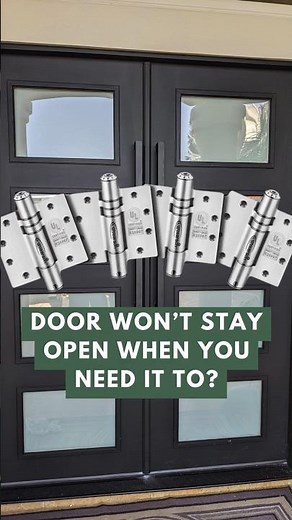 Hold-Open Door Hinge: Self-Closing Without an Overhead Door Closer