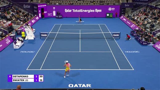 TENNIS: WTA Doha: Ostapenko ends Swiatek's spectacular Qatar run