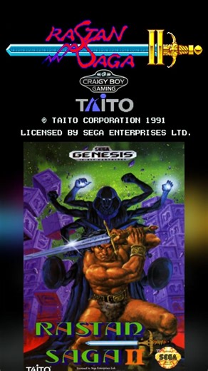 Rastan Saga II SEGA Genesis – Hard Retro Action Game! #sega #taito #retrogaming #gaming #arcade