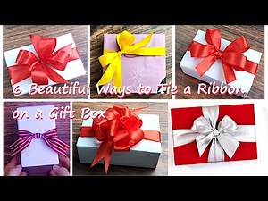 6 Beautiful Ways to Tie a Ribbon on a Gift Box