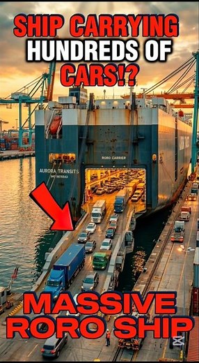 How Giant RoRo ship Carry Thousands of Vehicles Across Oceans? #shorts #sea #ship
