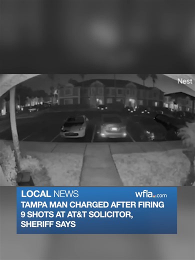 'I HOPE HE'S DEAD' : A Tampa man is facing an attempted murder charge after shooting an AT&T solicitor at least three times earlier this week, authorities say.