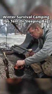 Is It Possible To Sleep In The Snow Without A Tent? #wintercamping #survival #outdoors