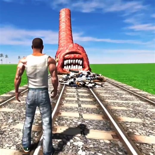 😱 Giant Meat Monster Attack! 💥 Franklin Rescues Magic People – Indian Bikes Driving 3D #shorts #gta