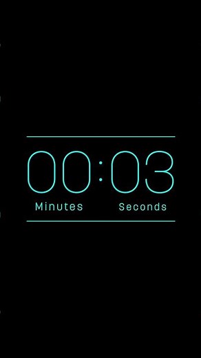 SILENT - 10 Second Countdown Timer - Badge - Blue