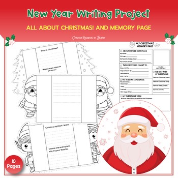 New Year Writing Project, ALL ABOUT CHRISTMAS! AND MEMORY PAGE