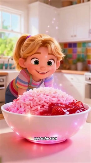 Why Is the Rice Pink? | Funny Sister Story .#shorts