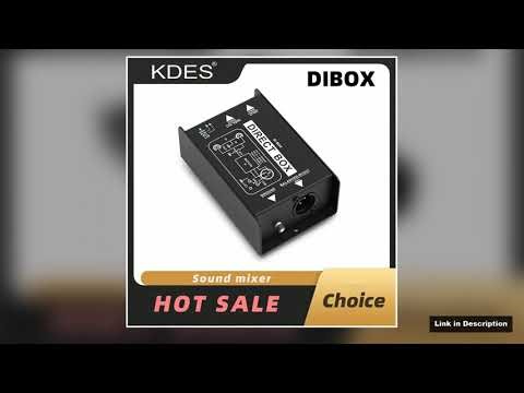 KDES DIBOX Professional Passive DIBox Direct Injection Audio Signal Converter XLR TRS Interface