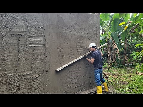 Como enlucir una pared de manera correcta, para despues pulir con cemento puro.