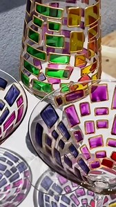 The Wine Savant Renaissance Holiday Stained Glass Windows, Artisanal Hand Painted Glassware Gift Idea Her, Him, Birthday, Mom, Housewarming, Gifts Ideas for Women & Men (Martini Glasses)