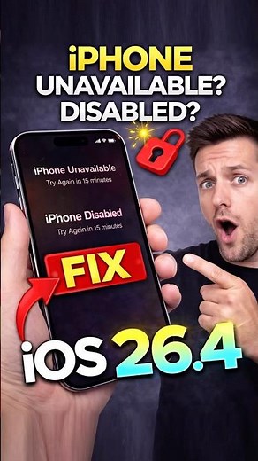 iPhone Unavailable / Disabled? 😳 FIX iOS 26.4 🔓