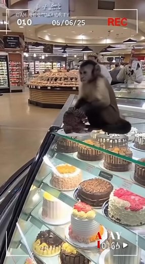 HOLLYWOOD, FLORIDA — In a story that locals are calling “the most Florida thing to ever happen,” a small, wild monkey has become a daily visitor at Sunshine Market—and the staff couldn’t love him more. Every morning, right after the bakery opens, employees hear the familiar patter of tiny feet and look up to see the little primate stroll in like he owns the place. Not causing trouble. Not stealing. Just… showing up for breakfast. According to staff, the monkey is shockingly polite. “He’s friendl