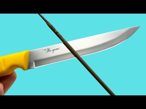 The secret is that with just one soldering iron, you can sharpen a knife to razor-sharpness.