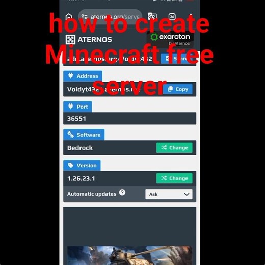 Create a Minecraft Server for FREE in 2 Minutes!#minecraft