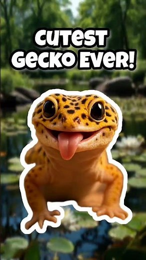 The Smiling Gecko! #animals #shorts #wildlife #leopardgecko