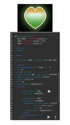 Heart Made with Code | HTML, CSS