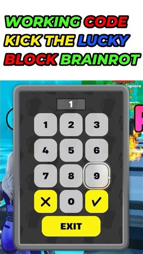 100% WORKING CODE KICK THE LUCKY BLOCK BRAINROT FORTNITE