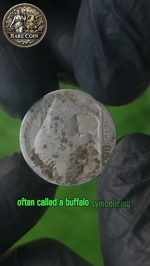 Buffalo Nickel (Five Cents) Coin History | Rare US Coin 🦬 #Shorts#RareCoins #FiveCents #IndianHead