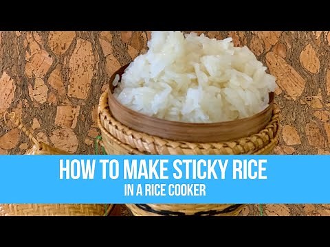 How to make sticky rice in a rice cooker | Neena's Thai Kitchen