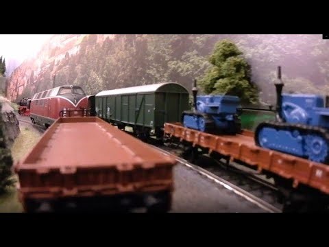 Modelleisenbahn Büren: Hauptstreckenfahrt Teil 1 mit einer Cube+ und V200