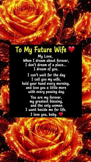 To My Future Wife ❤️