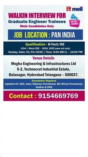 WALK-IN-DRIVE‪@FreeJobsNotification‬ #walkininterview #jobs #freshersjobs #latestjobs #subscribe