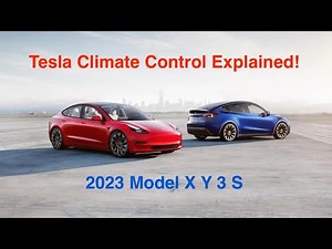 2023 Tesla Climate Control Heater Screen Walkthrough How To Use Model 3 X Y S