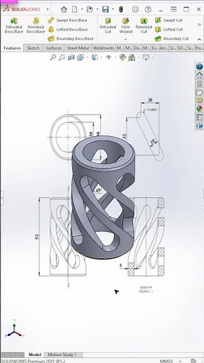 Making a Part in SolidWorks – #quicktips #shorts | Master CAD Studio #solidworks #3ddesign