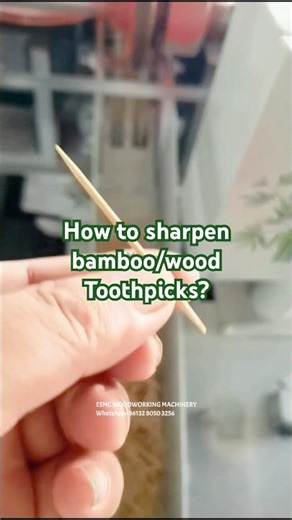 How to sharpen Bamboo/wood Toothpicks? Professional way. #toothpicks #machine