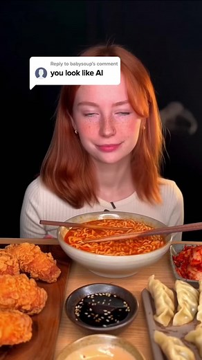 Do you think it's AI or not? ASMR AI Mukbang Videos Generator #mukbang #aimukbang #veo3 #sora #hoco #aifilter #aivideo #aivideomaker #oddlysatisfying #aivideocreator #AIvideogenerator #aiart #filter #flash