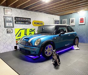 Junkyard Mini Cooper gets second life as racing simulator