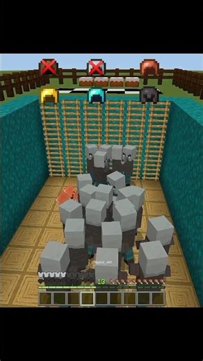 Which Armor Can Protect Me from a Vindicator? 🤯 | #minecraft #shorts