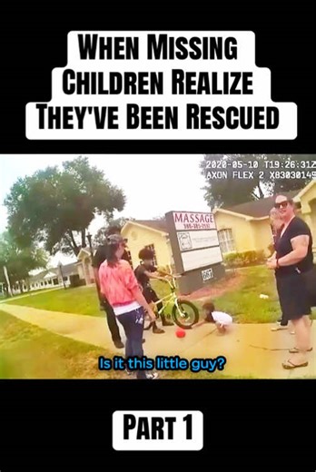Part 1 : When Missing Children Realize They've Been Rescued #cops #copsoftiktok #crimestory #bodycam #crime