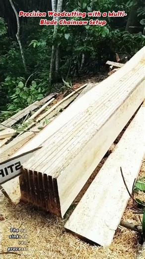 Precision Woodcutting with a Multi Blade Chainsaw Setup