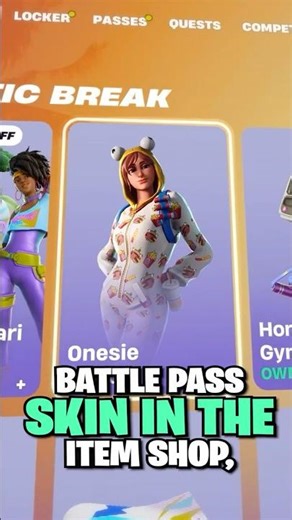 A BATTLE Pass Skin In The SHOP?
