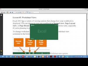 Lesson 05 Worksheet Views - Microsoft Excel 2013 - Sahalsoftware - Af soomaali