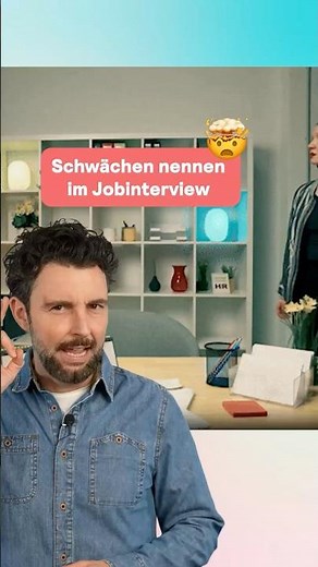 So setzt du deine Schwächen im Jobinterview richtig ein ✨ #shorts #bewerbung