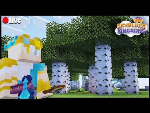 Chopping Trees and Talking on Skyblock Kingdoms