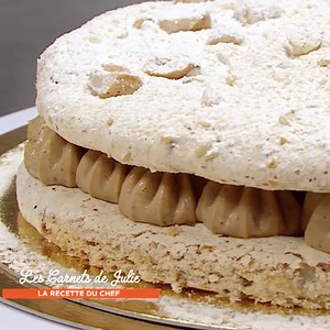 Recette de Dacquoise à la crème pralinée de Thierry Marx | Julie Andrieu